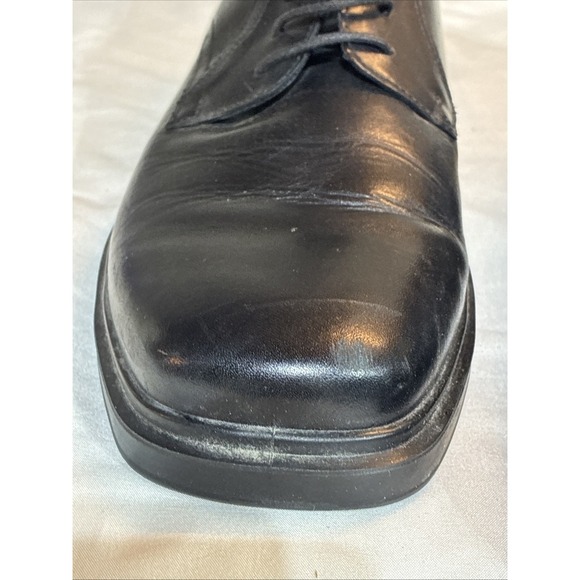 ECCO Helsinki 2 Black Leather Lace Up Loafer Dress Shoes Mens Sz 44EU 10-10.5 US main image 6